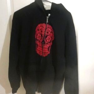 Hoodie and Tshirt. Candy skull hoodie & skull and crossbones Tshirt